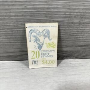 American Bighorn Sheep 20 Cent Wildlife Stamp Booklet United States